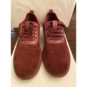 Cole Haan Men's Sz 10 Generation ZeroGrand Oxford Mahogany Red Suede Shoe C30753